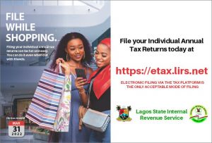 Lagos revenue agency sets deadline for filing individual annual tax returns